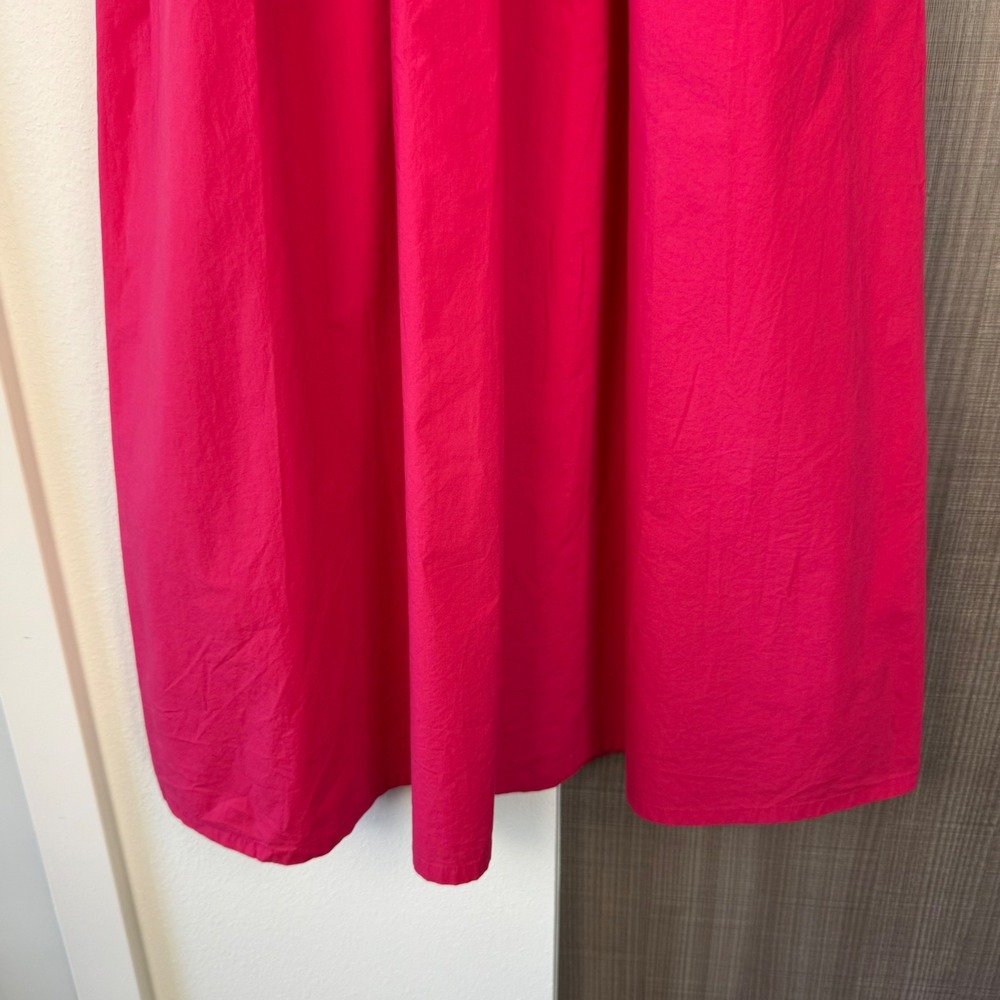 Xirena Cyra Midi Dress Pink Tulip Sleeveless 100% Cotton Empire Waist Size XS - Picture 7 of 11